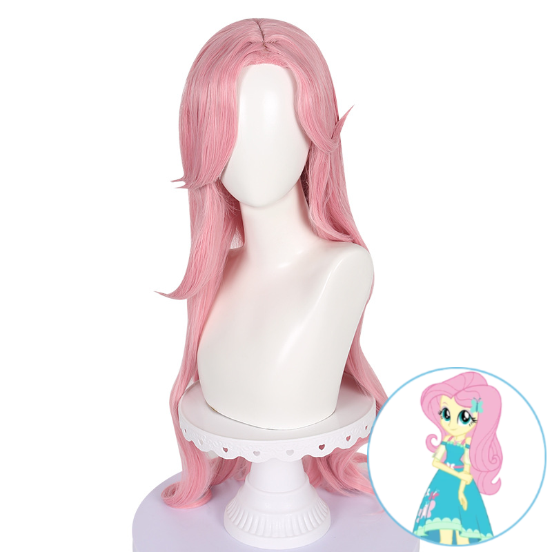 SAKUMETA FLUTTERSHY Long Pink Cosplay Wig