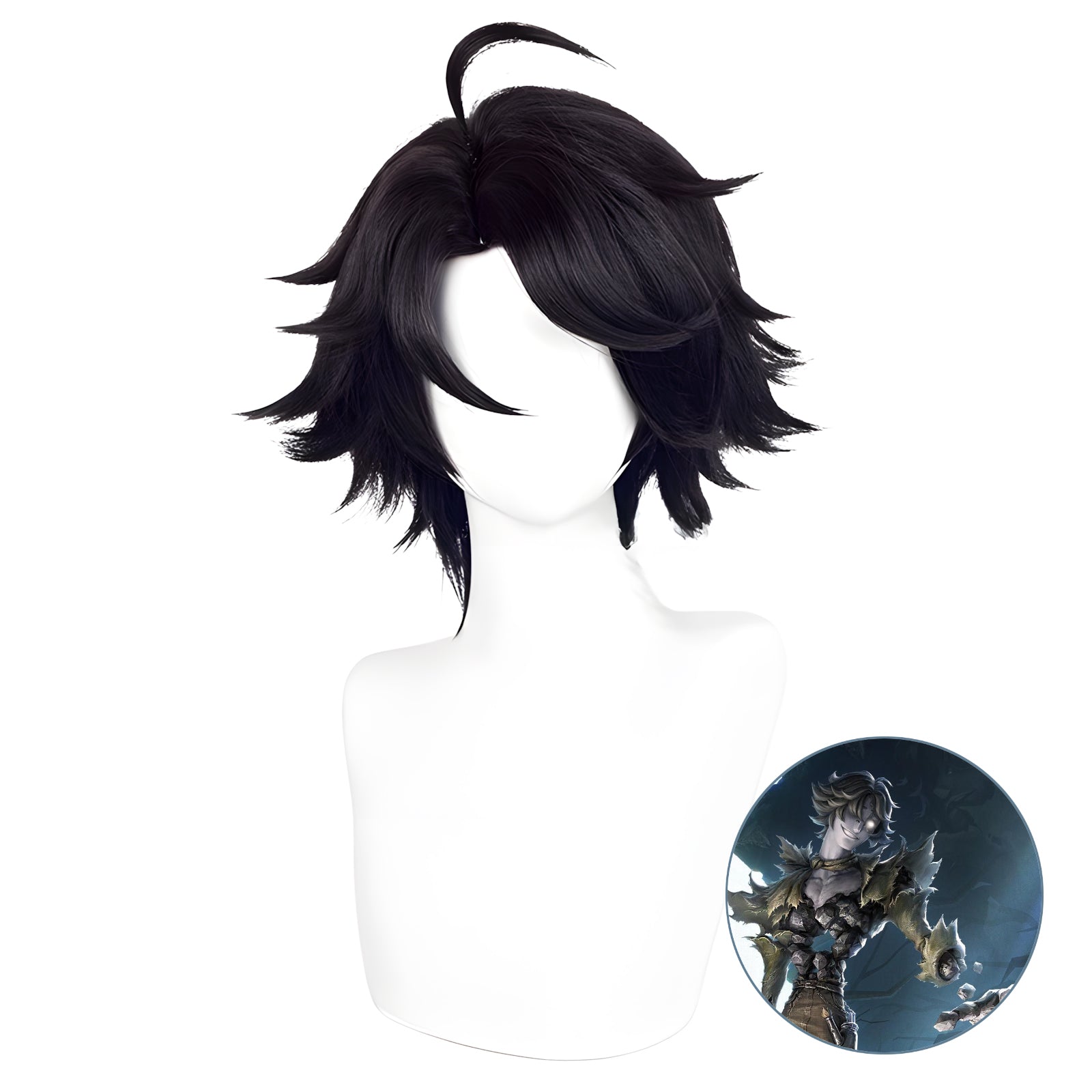 SAKUMETA FOOL'S GOLD/NORTON CAMPBELL black short cosplay wig