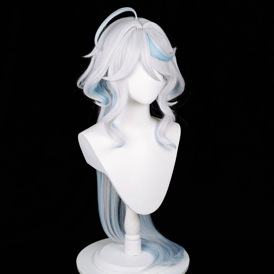 SAKUMETA FURINA White and Blue Cosplay Wig