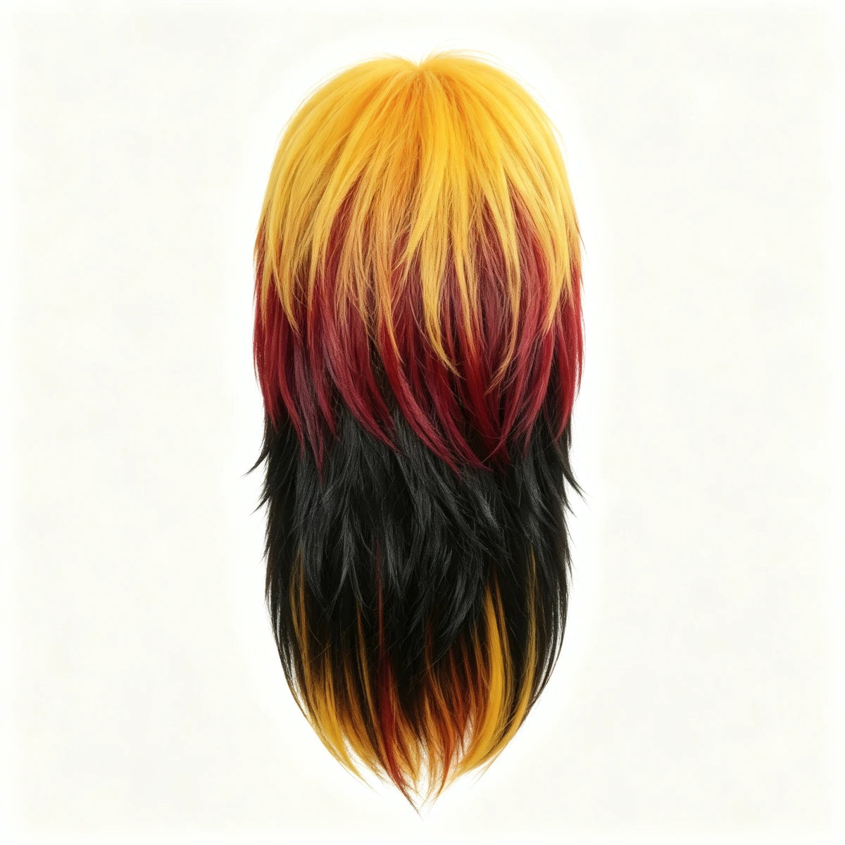 SAKUMETA Flag-Inspired Colorful Wig