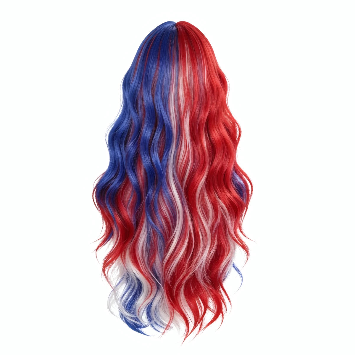 SAKUMETA Flag-Inspired Colorful Wig