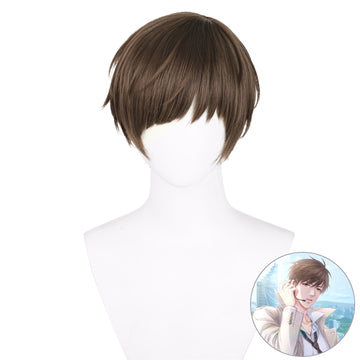 SAKUMETA GAVIN Brown Short Cosplay Wig