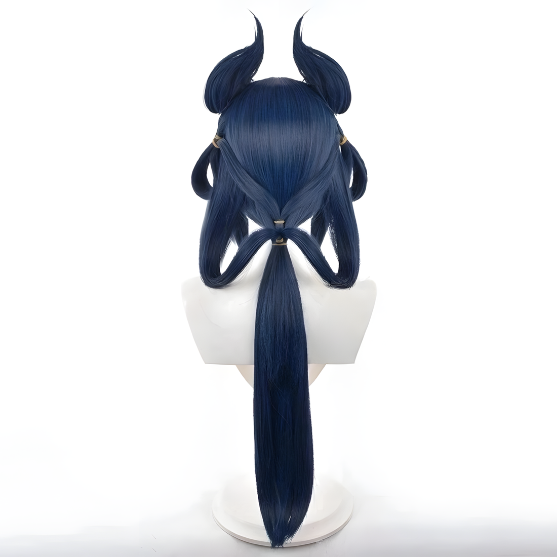 SAKUMETA GONGSUN LI Dark Blue Long Cosplay Wig