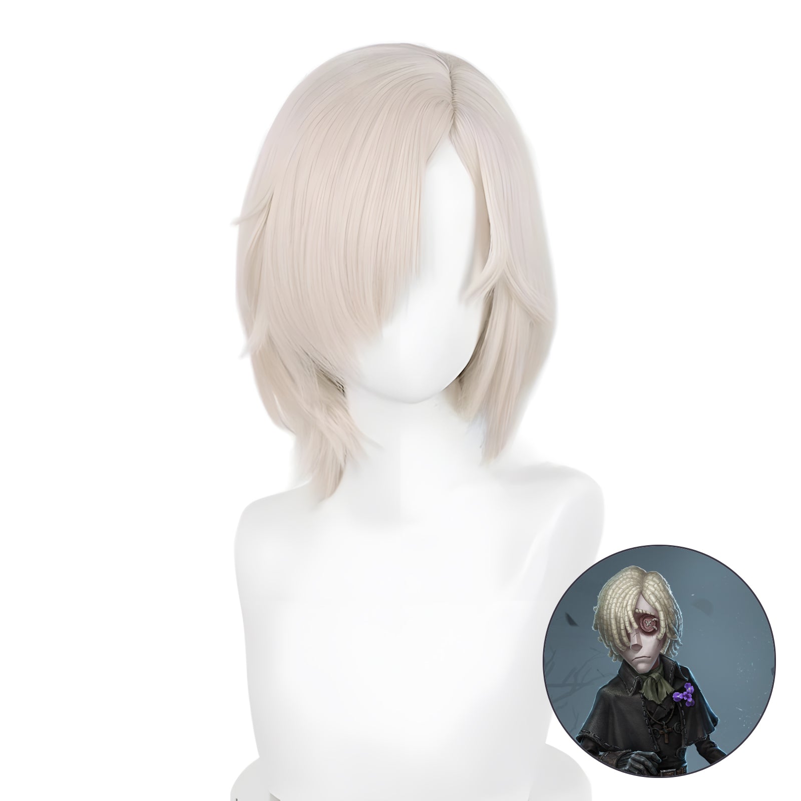 SAKUMETA GRAVE KEEPER/ANDREW KREISS light pink cosplay wig