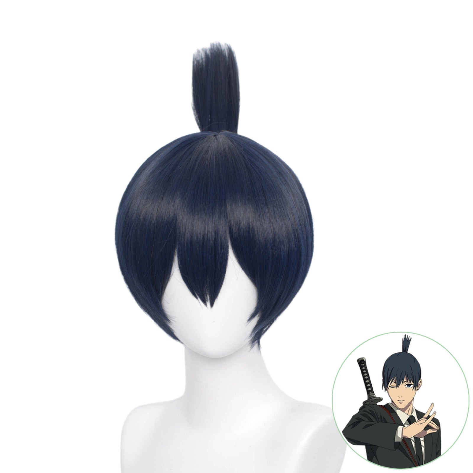 SAKUMETA HAYAKAWA AKI Teal Cosplay Wigs