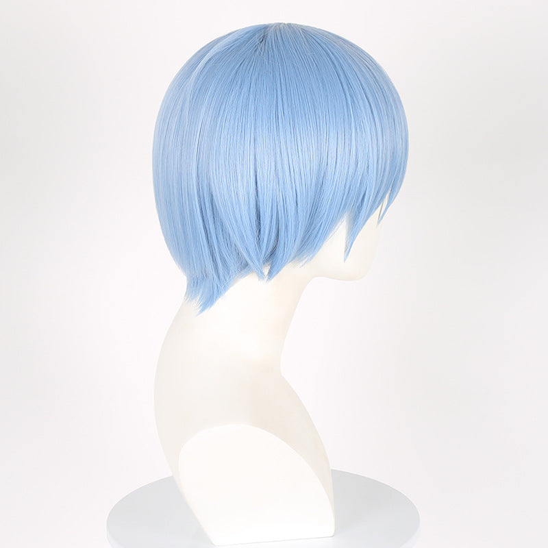 SAKUMETA HIMMEL Blue Short Cosplay Wig with Bangs