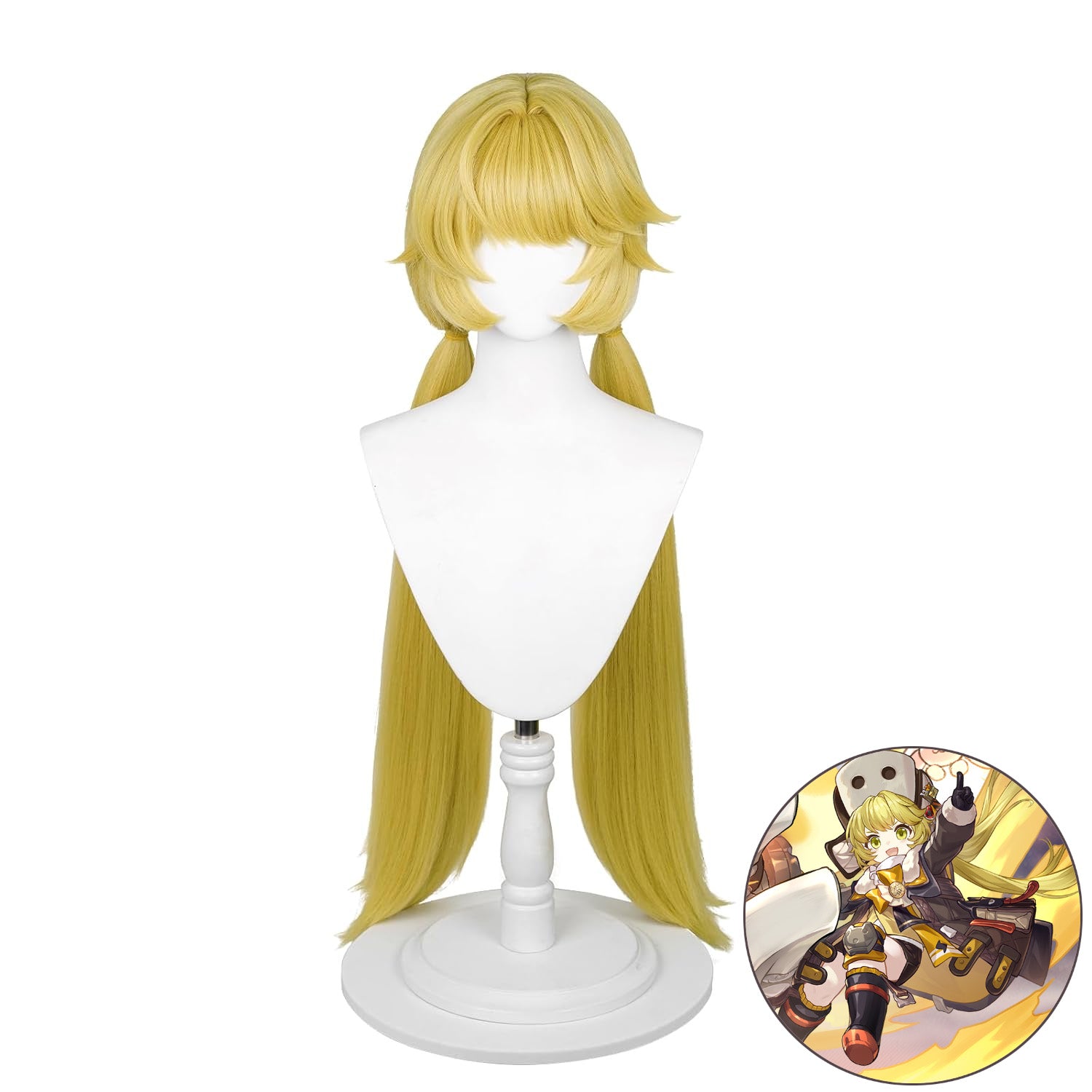 SAKUMETA HOOK Golden Yellow Long Cosplay Wig