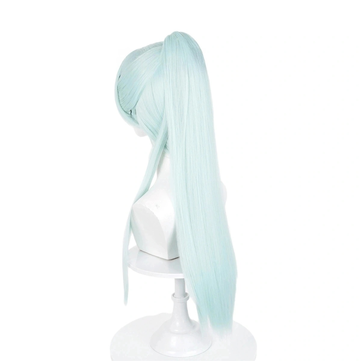 SAKUMETA HOSHINA SUBARU Blue-Green Long Cosplay Wig with Ponytail