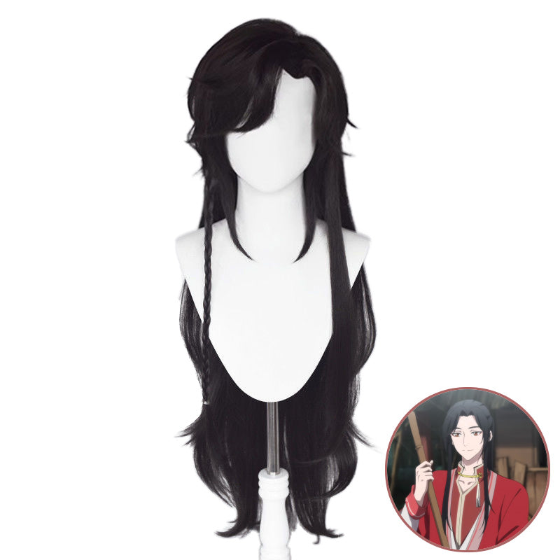 SAKUMETA HUA CHENG/SAN LANG Black Long Cosplay Wig