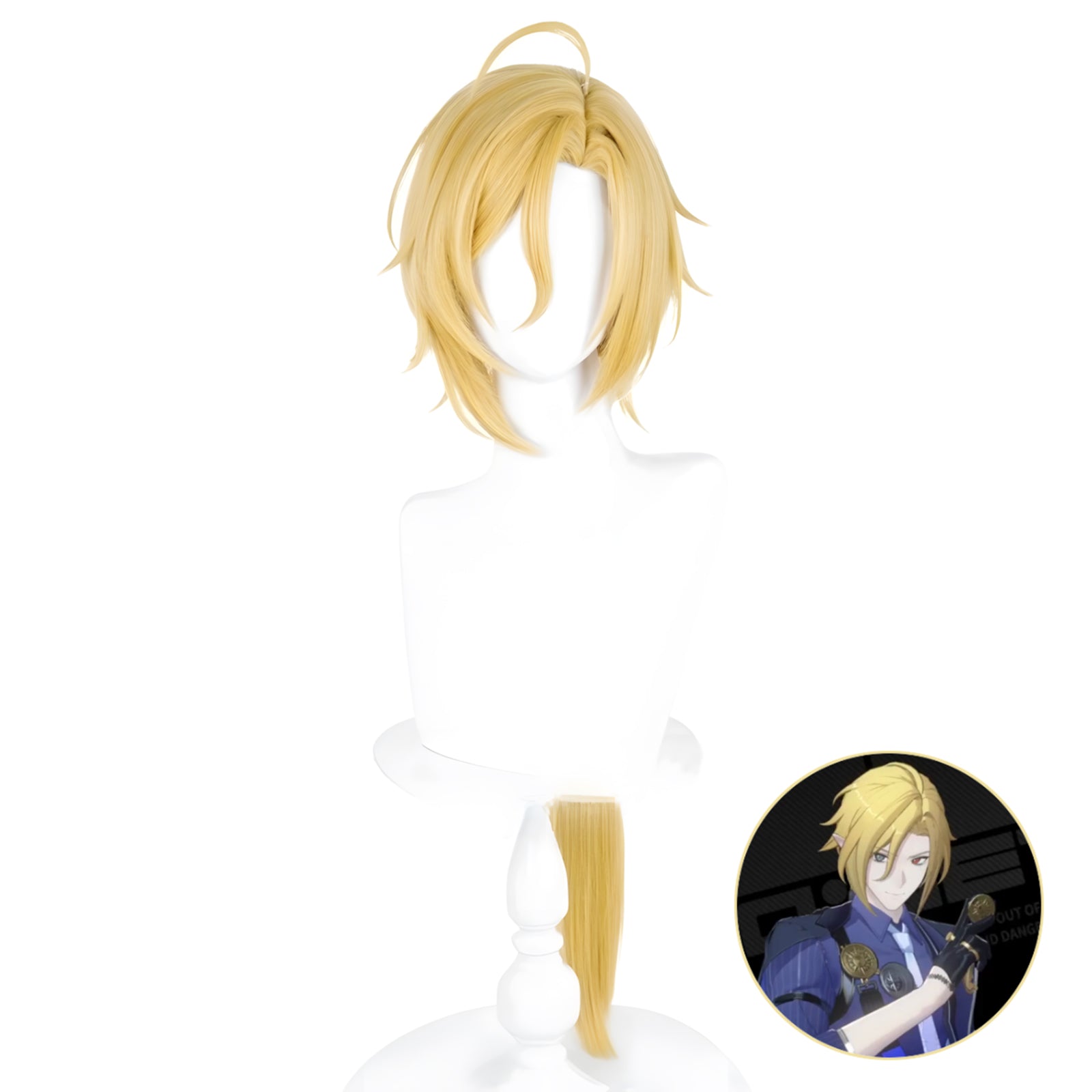 SAKUMETA HUGO Golden Cosplay Wig