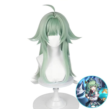 SAKUMETA HUOHUO Grass Green Long Cosplay Wig