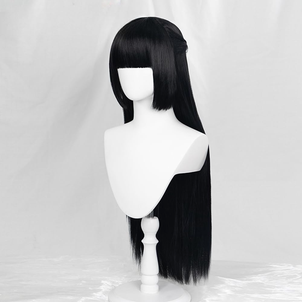 SAKUMETA Hoshimi Miyabi Black Long Cosplay Wig