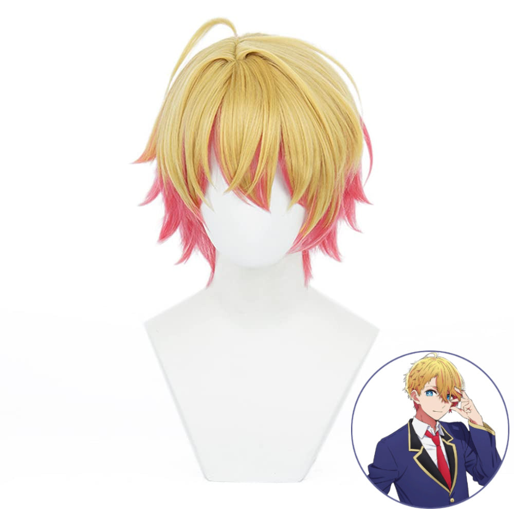 SAKUMETA  Hoshino Aquamarine Blonde Short Cosplay Wig