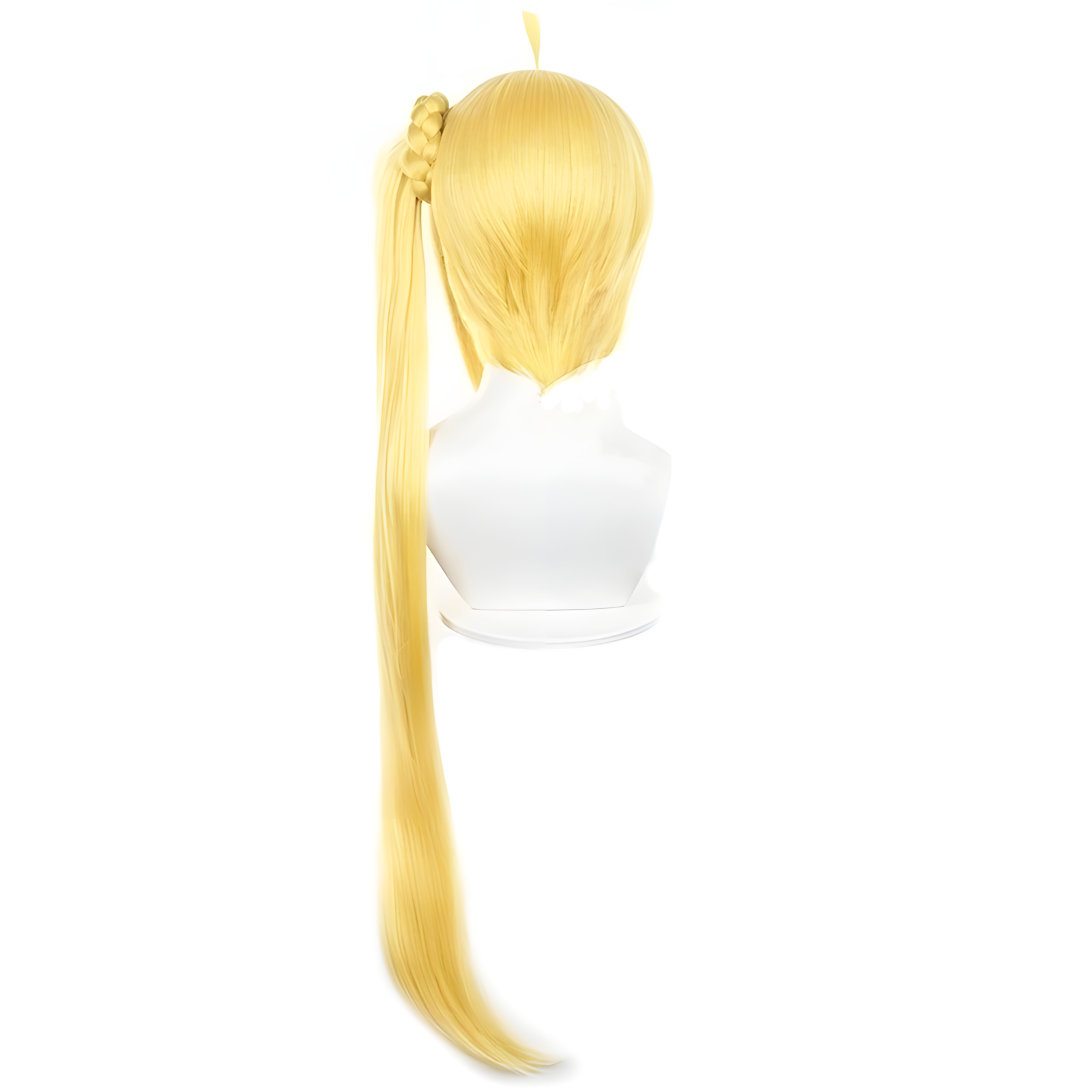 SAKUMETA IJICHI NIJIKA Gold Long Cosplay Wig with Ponytail