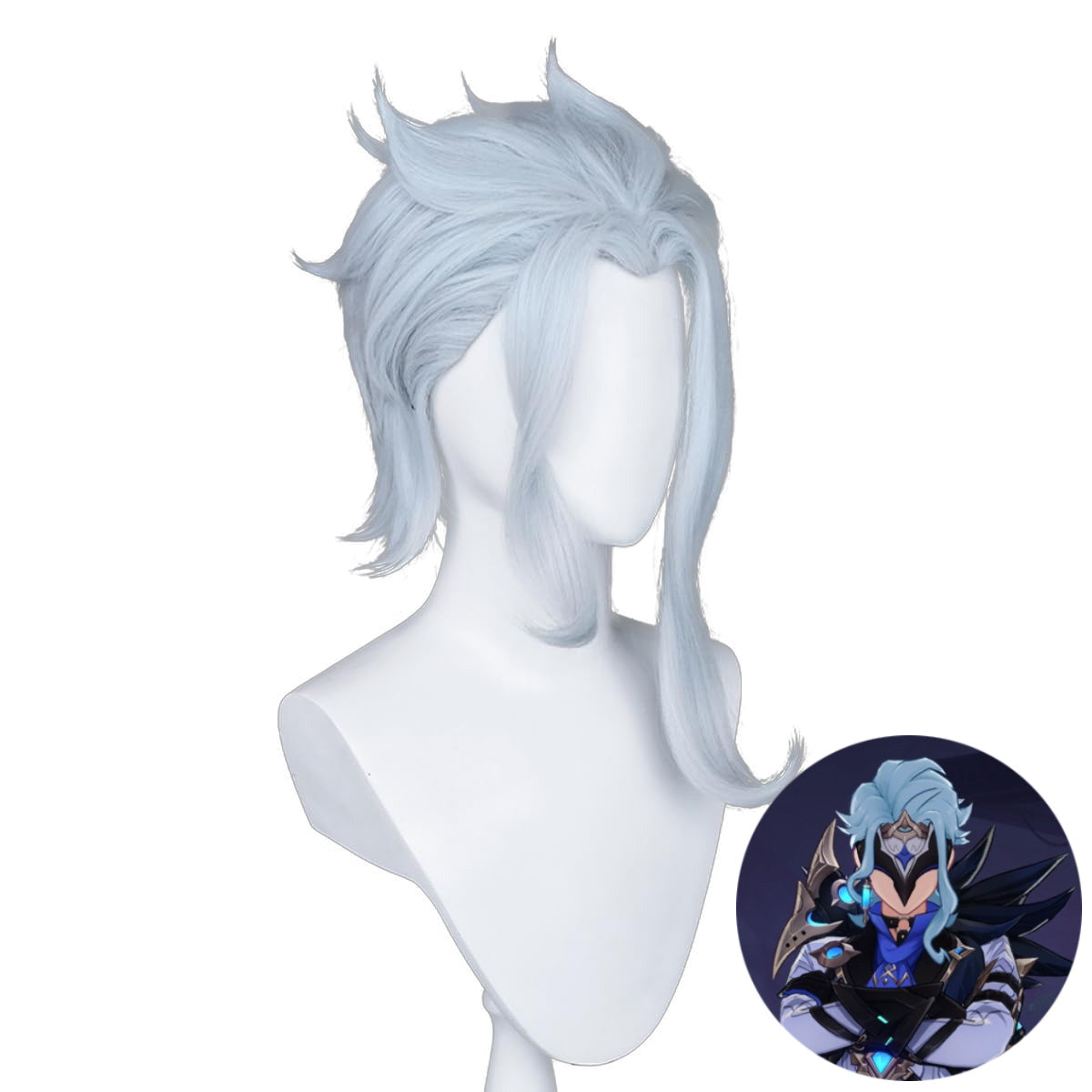 SAKUMETA IL DOTTORE Blue Short Cosplay Wig with Bangs