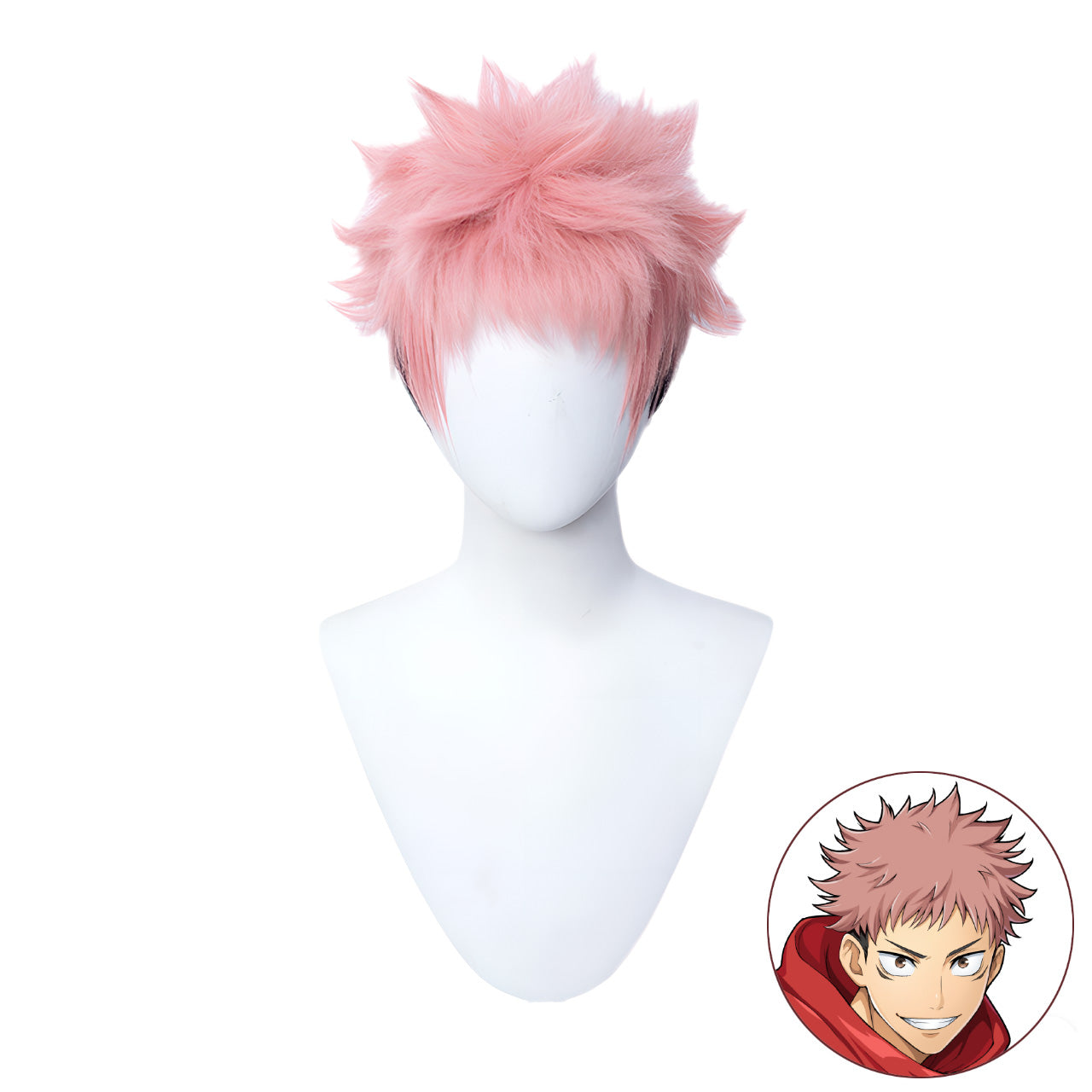 SAKUMETA ITADORI YUJI Pink Cosplay Wig