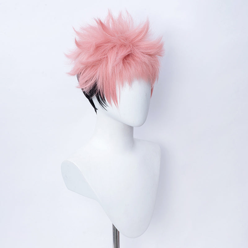 SAKUMETA ITADORI YUJI Pink Cosplay Wig