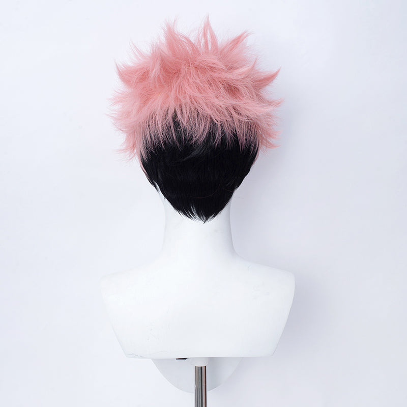 SAKUMETA ITADORI YUJI Pink Cosplay Wig