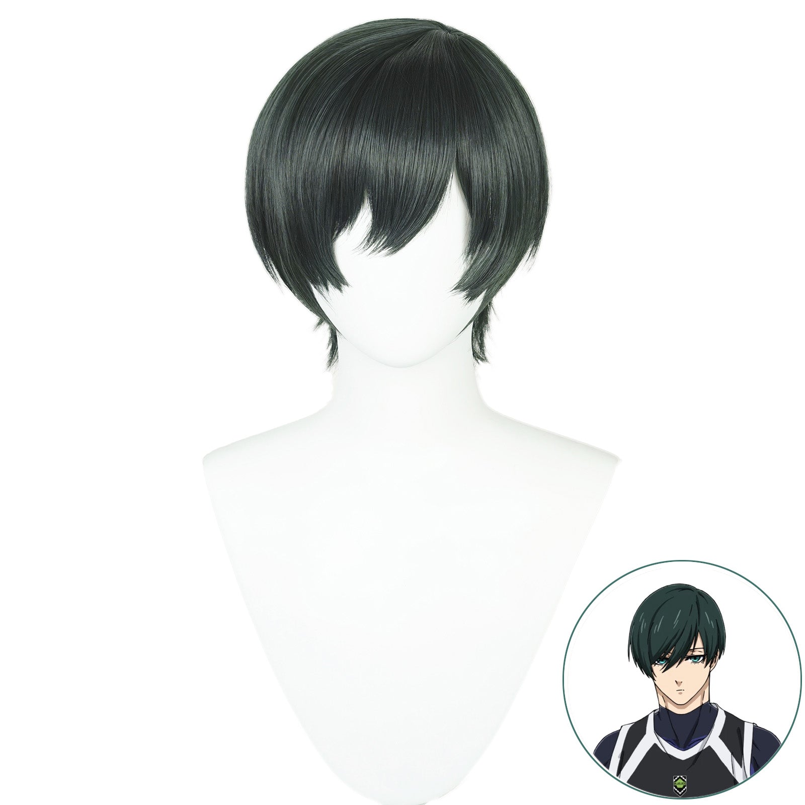 SAKUMETA Itoshi Rin Teal Cosplay Wig