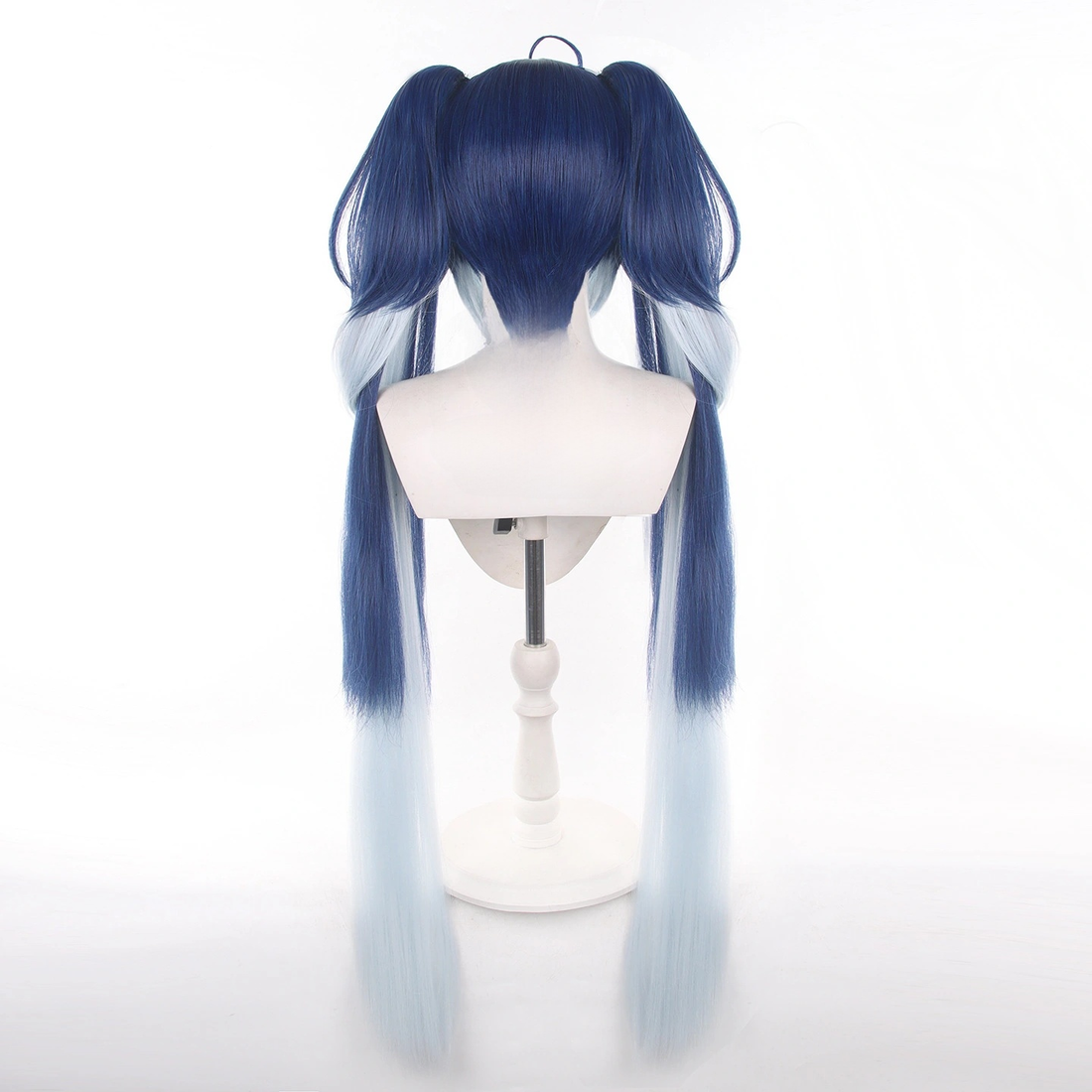 SAKUMETA IUNO Teal and White Long Cosplay Wig