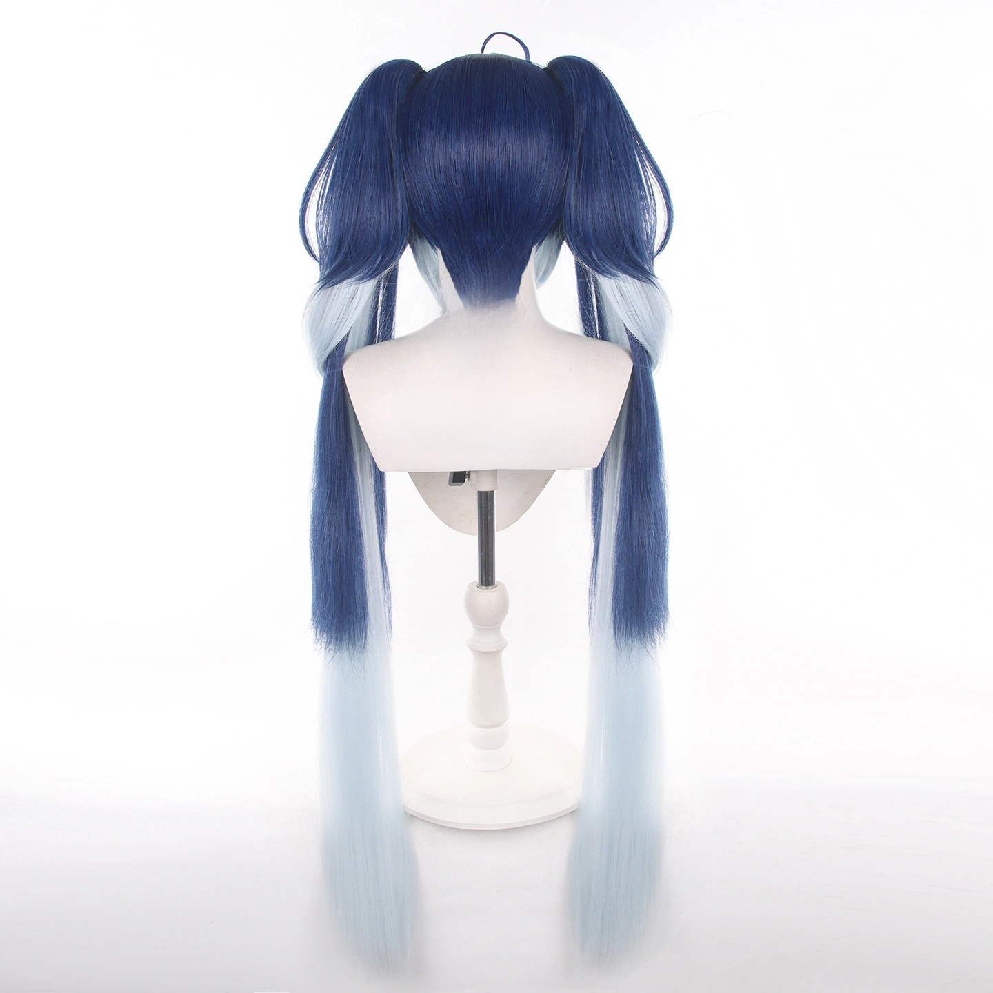 SAKUMETA IUNO Teal and White Long Cosplay Wig