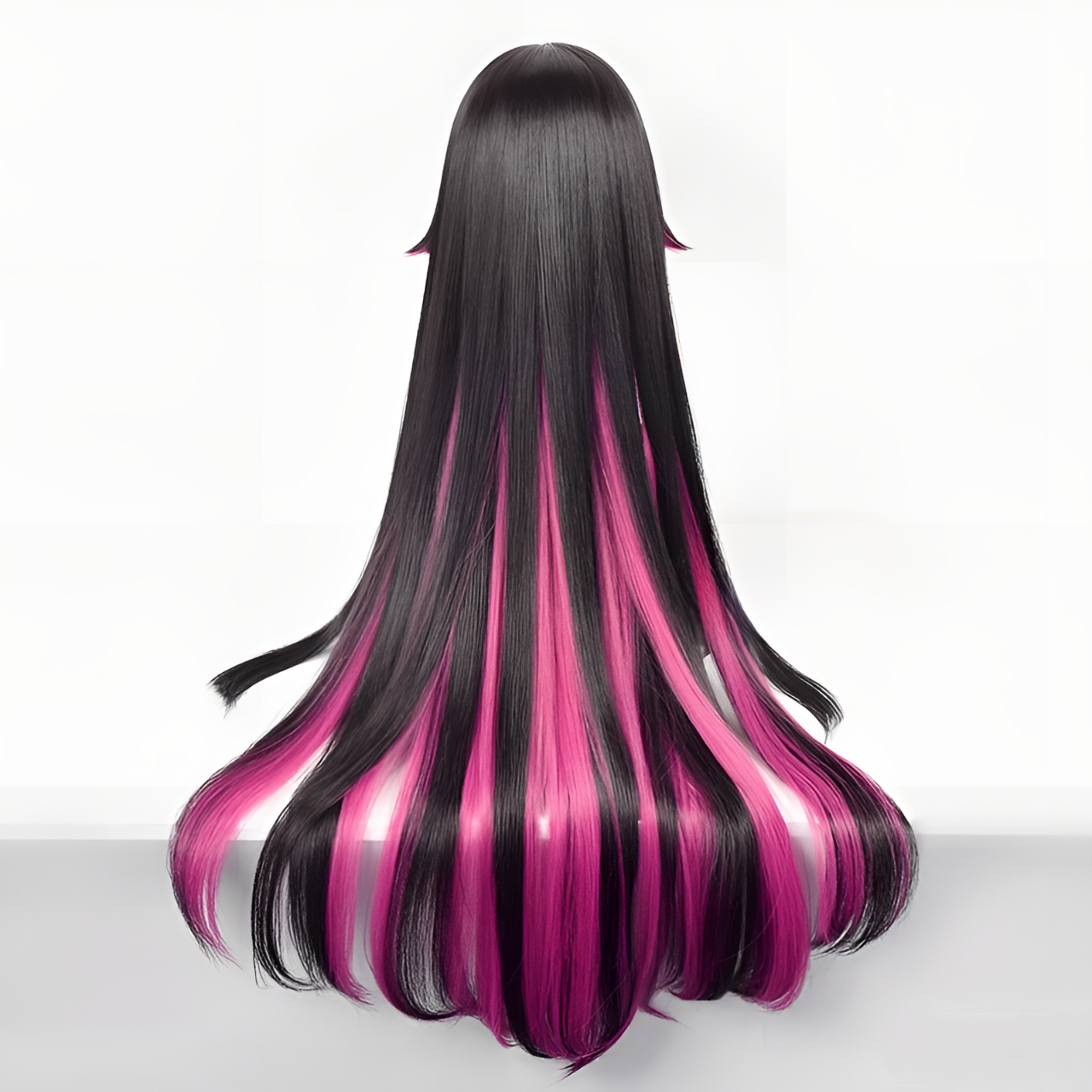 SAKUMETA COLUMBINA Black and Purple Long Cosplay Wig