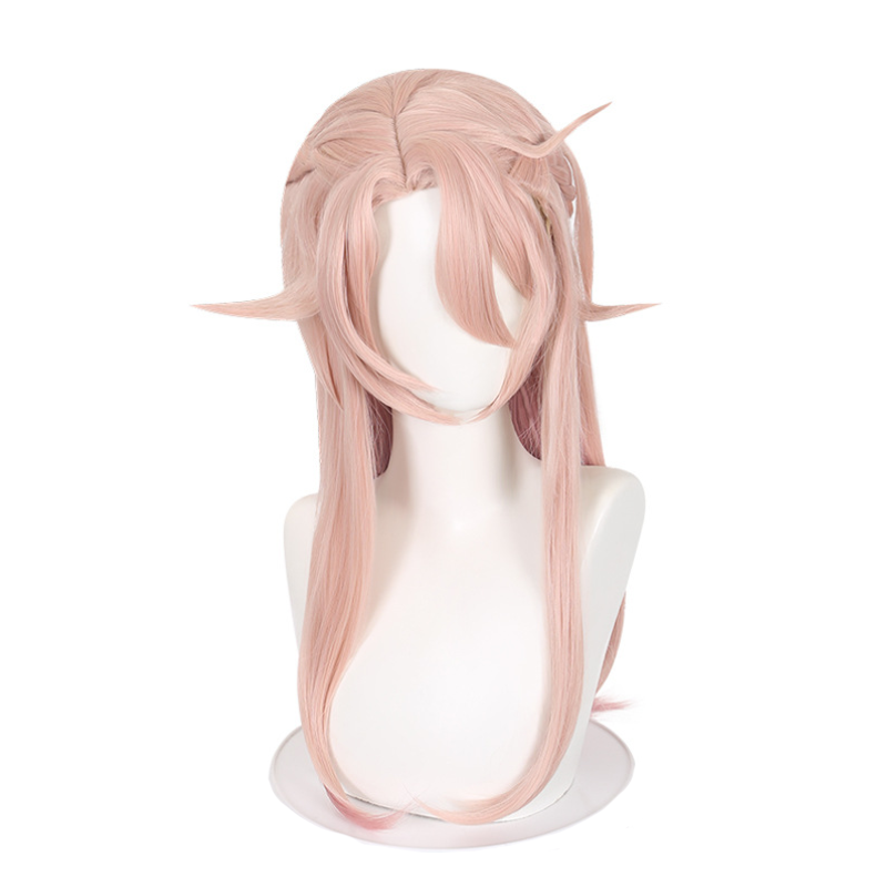 SAKUMETA JIAO QIU Pink Cosplay Wig with Braids