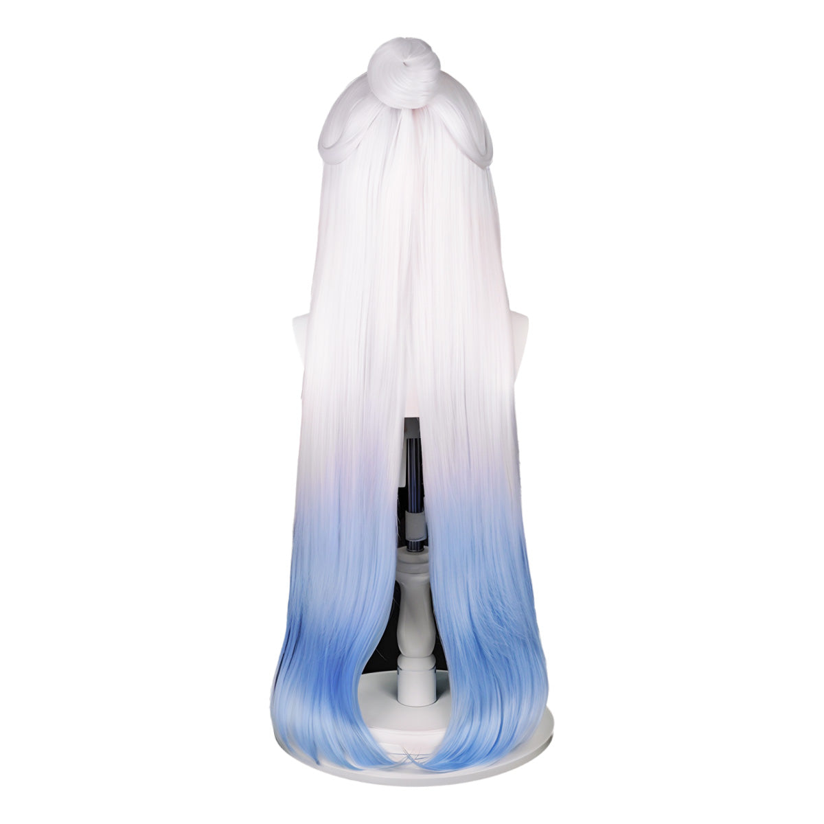 SAKUMETA JINGLIU Silver-White to Blue Gradient Long Cosplay Wig