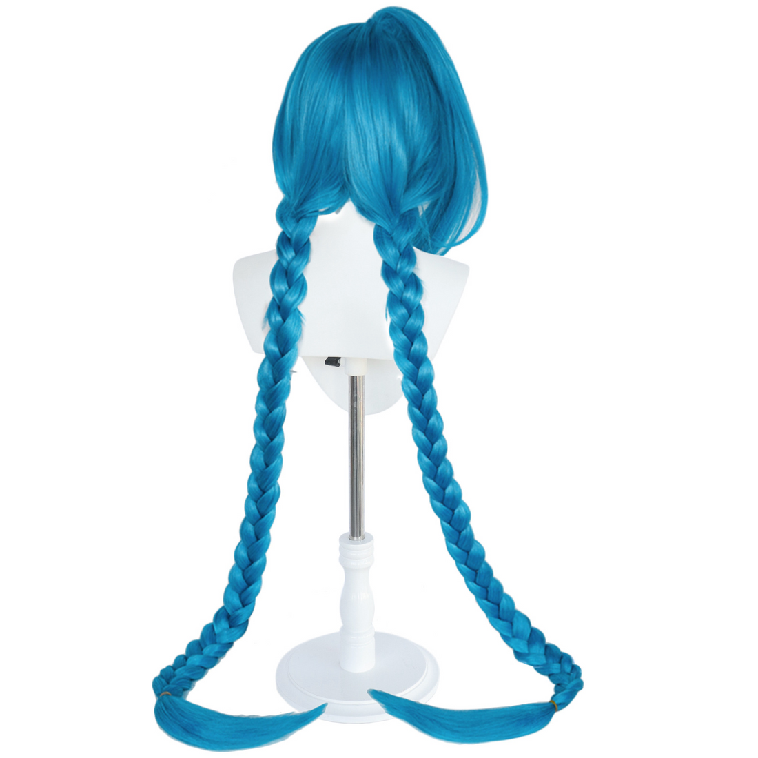 SAKUMETA JINX Blue Cosplay Wig with Twin Tails