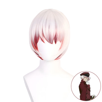 SAKUMETA JOUNO SAIGIKU Silver Short Cosplay Wig