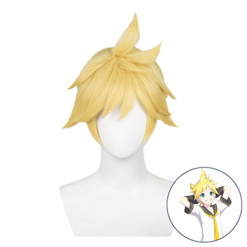 SAKUMETA KAGAMINE LEN Gold Cosplay Wig