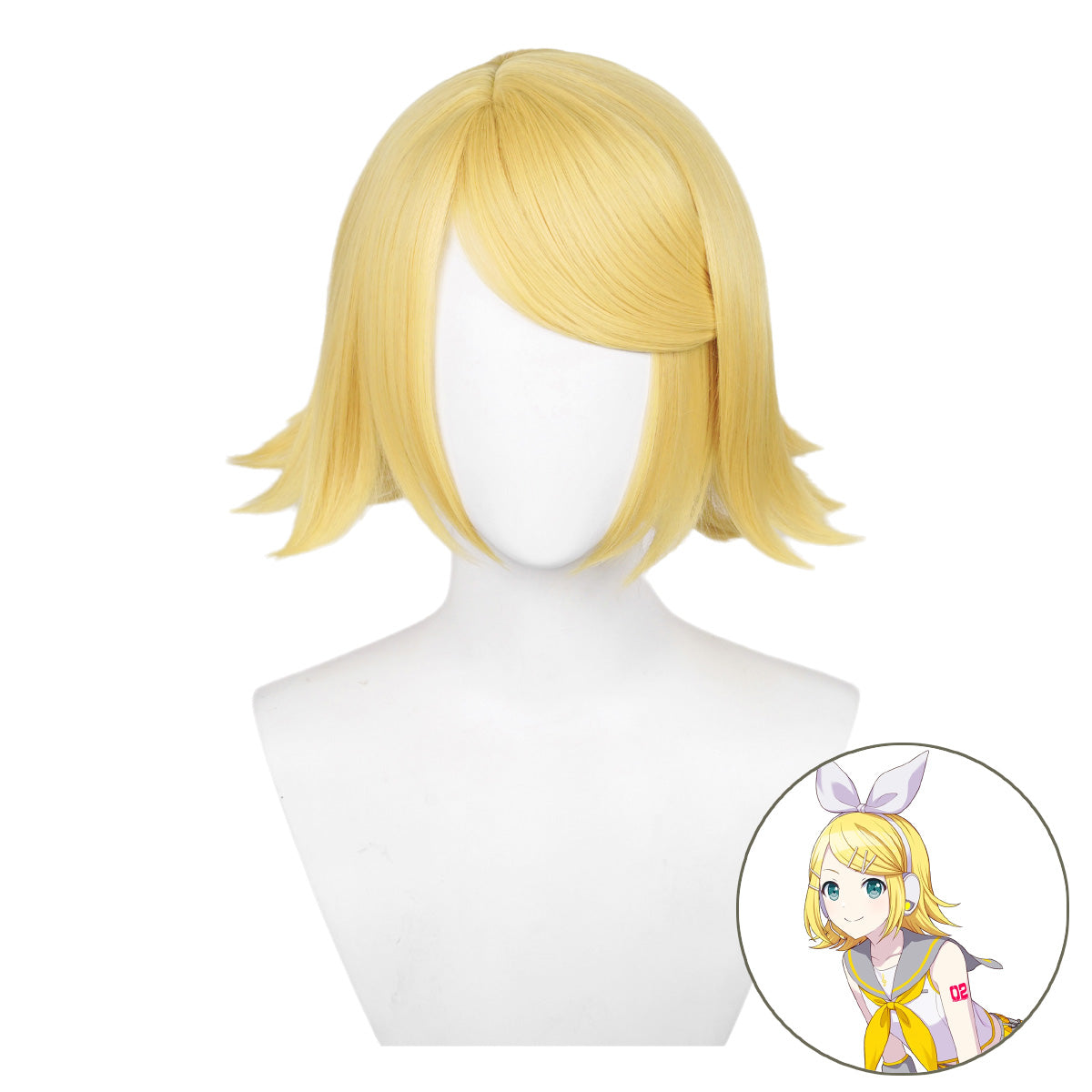 SAKUMETA KAGAMINE RIN Gold Cosplay Wig