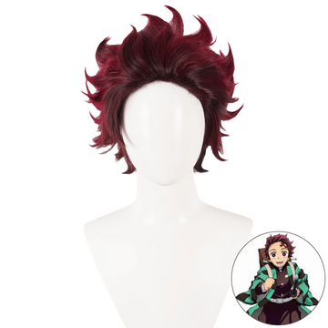 SAKUMETA KAMADO TANJIRŌ Short Brown Cosplay Wig