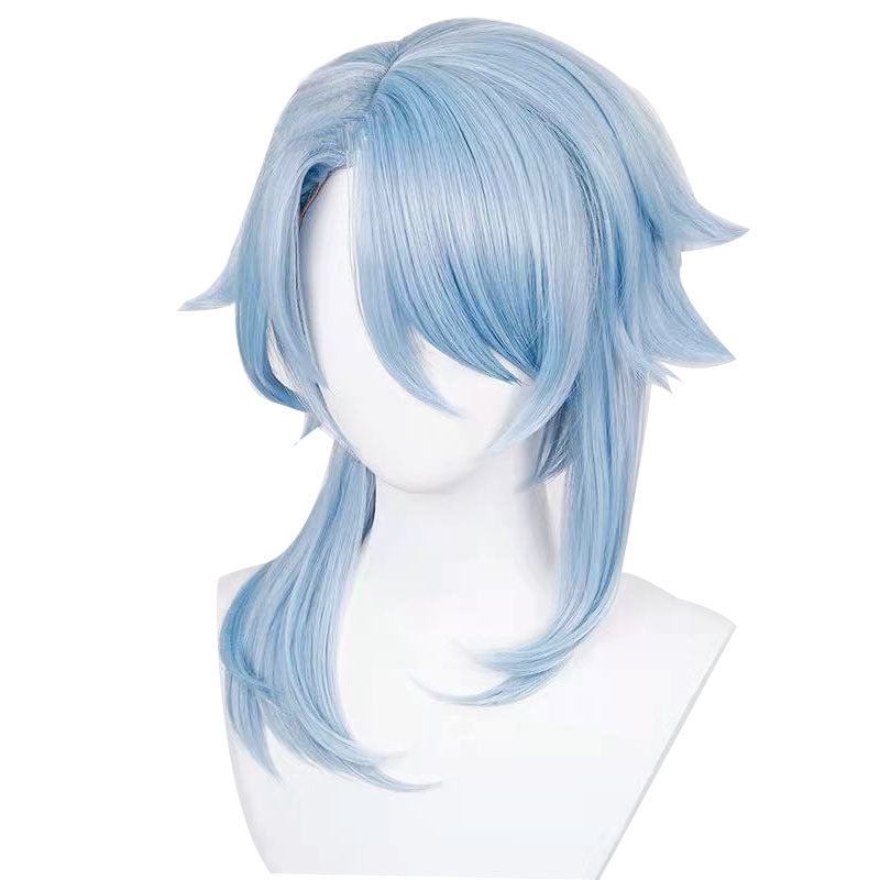 SAKUMETA KAMISATO AYATO Light Blue Cosplay Wig with Bangs