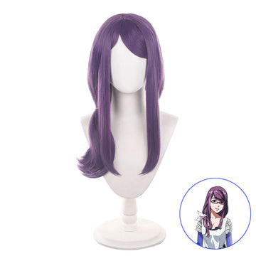 SAKUMETA KAMISHIRO RIZE Custom Dark Purple Long Cosplay Wig