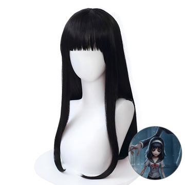 SAKUMETA KAWAKAMI TOMIE Black Long Cosplay Wig