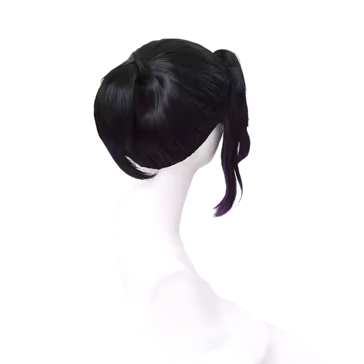 SAKUMETA KOCHOU SHINOBU Black to Purple Ombre Wig with Ponytail