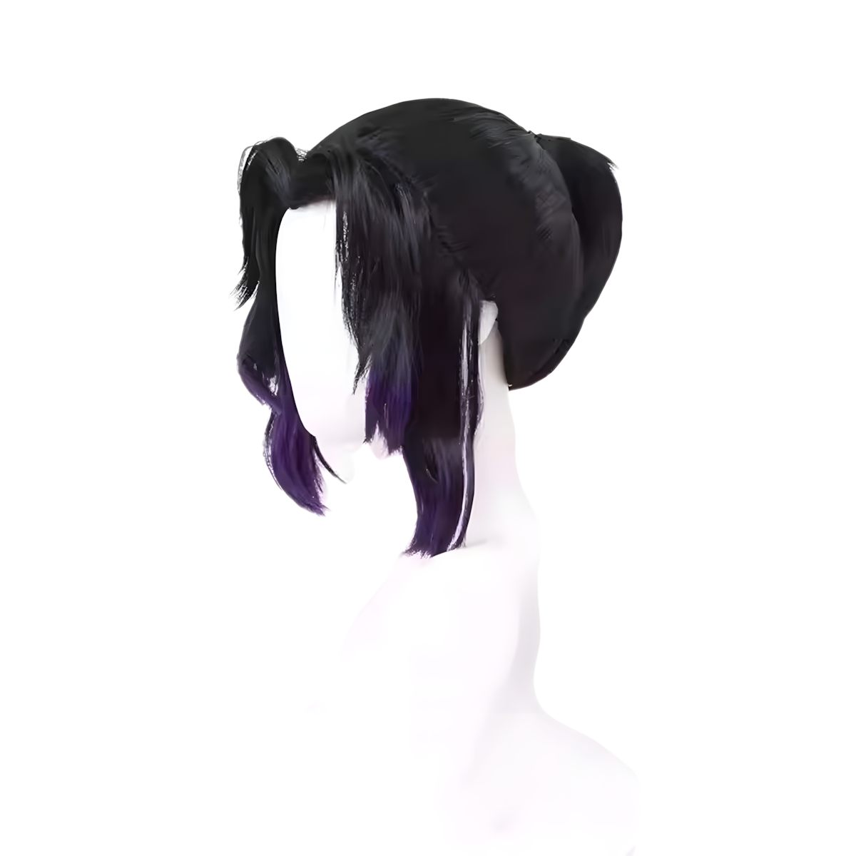 SAKUMETA KOCHOU SHINOBU Black to Purple Ombre Wig with Ponytail
