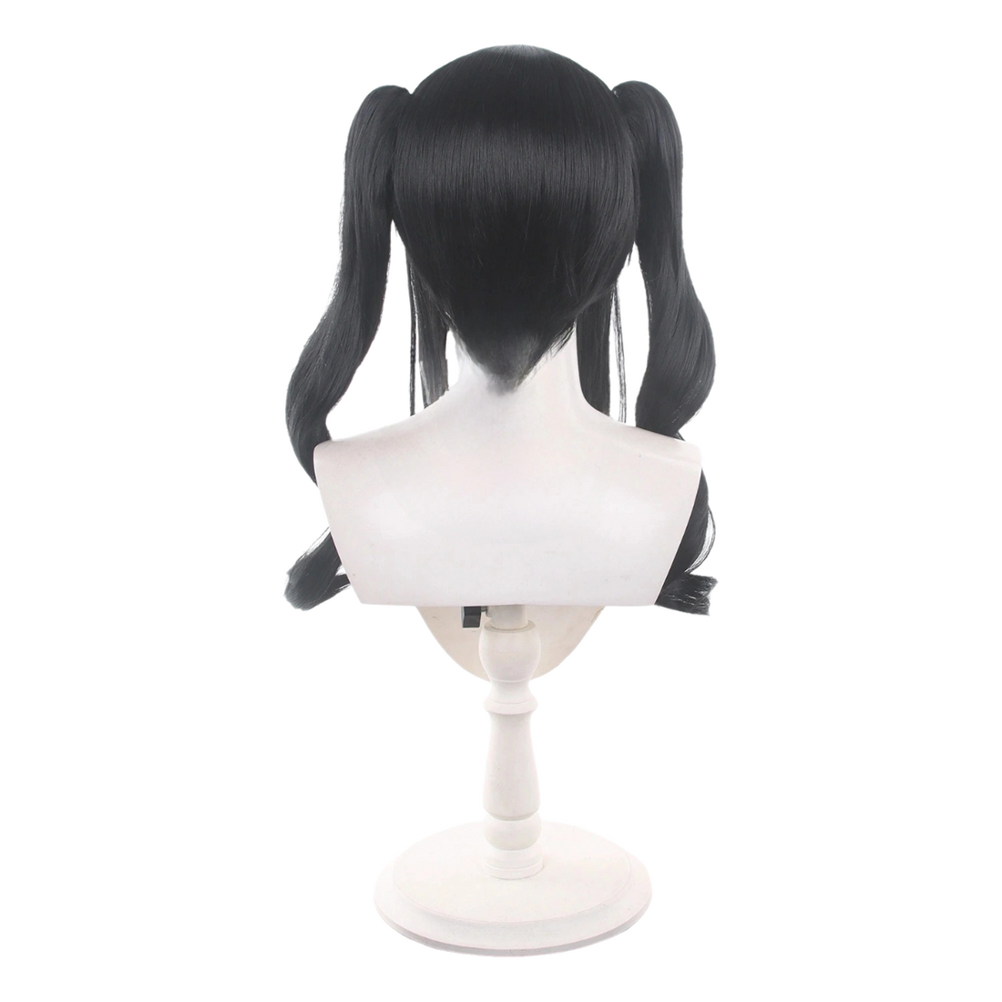 SAKUMETA KUROBE NANOKAHEIS Black Cosplay Wig with Twin Tails