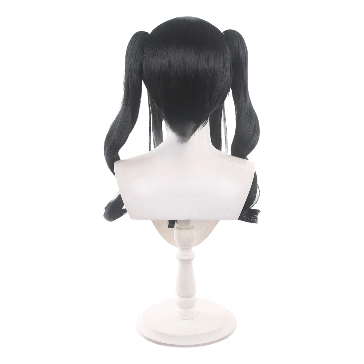 SAKUMETA KUROBE NANOKAHEIS Black Cosplay Wig with Twin Tails