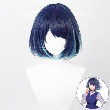 SAKUMETA Kurokawa Akane Blue Long Cosplay Wig