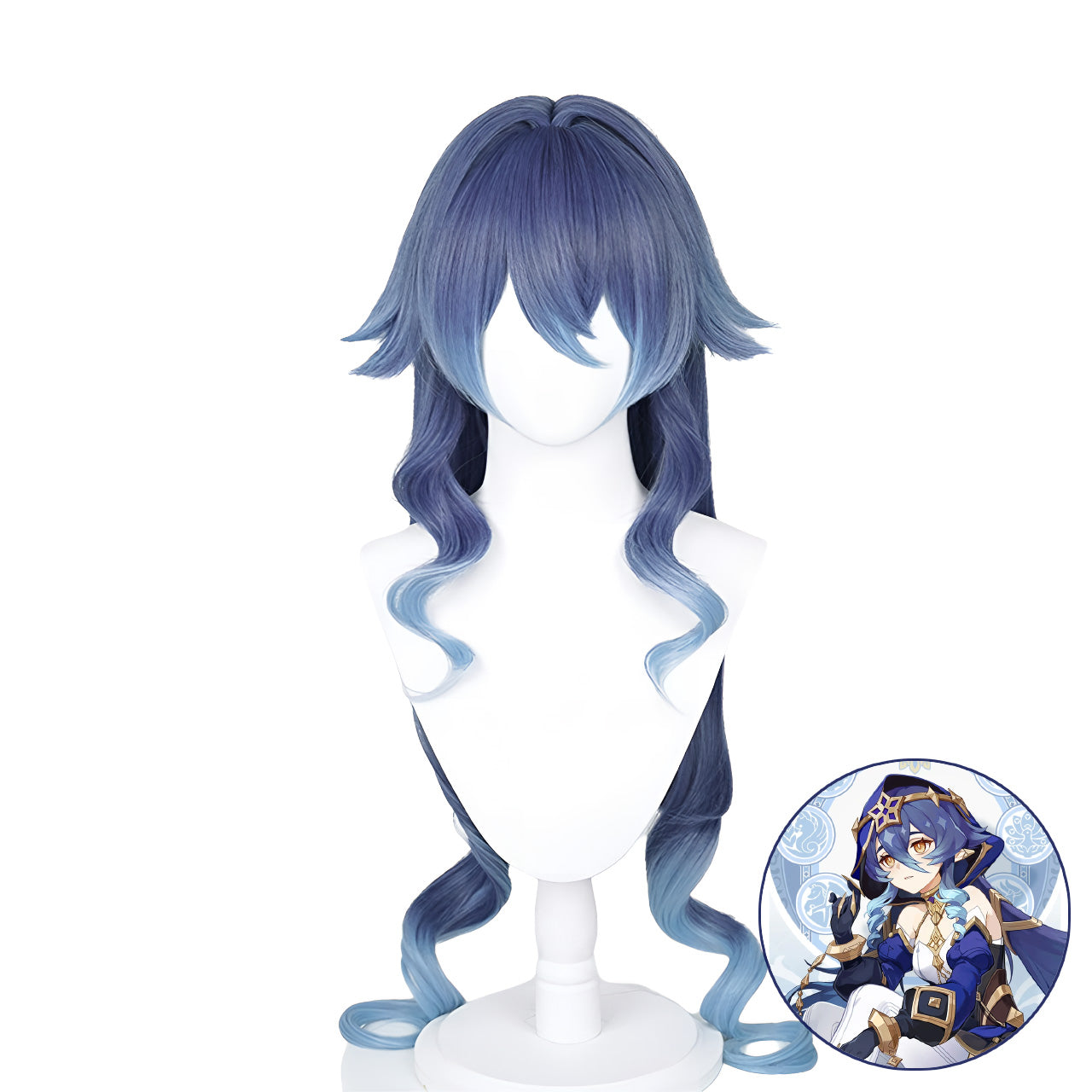 SAKUMETA LAYLA Purple Long Cosplay Wig with Bangs