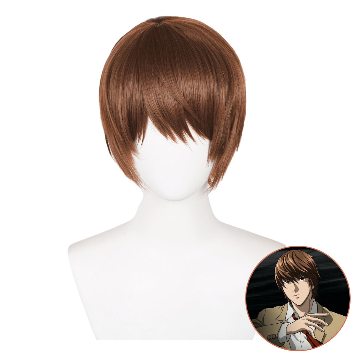 SAKUMETA LIGHT YAGAMI Brown Cosplay Wig