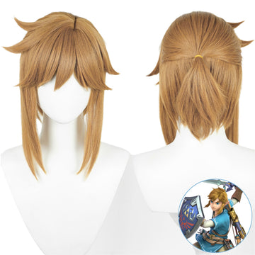 SAKUMETA LINK Gold Cosplay Wig