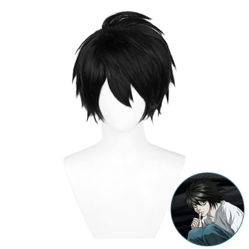 SAKUMETA L LAWLIET Black Cosplay Wig