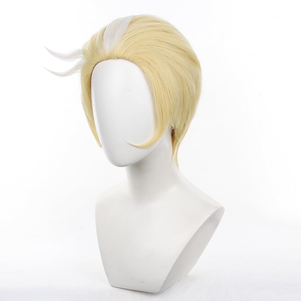 SAKUMETA LUCIFER MORNINGSTAR Gold Short Cosplay Wig