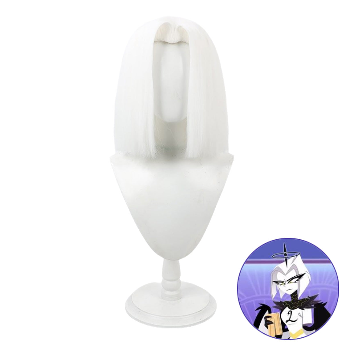 SAKUMETA LUTE Silbergraue Cosplay Perücke 