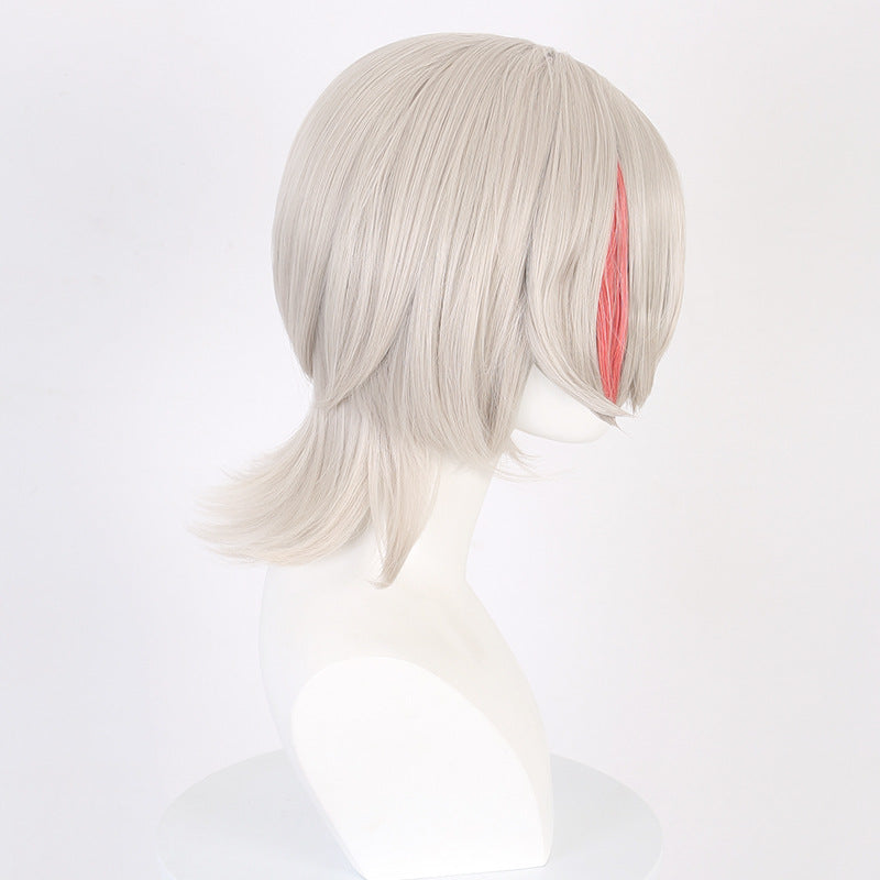 SAKUMETA LYNEY Gold and Red Short Cosplay Wig