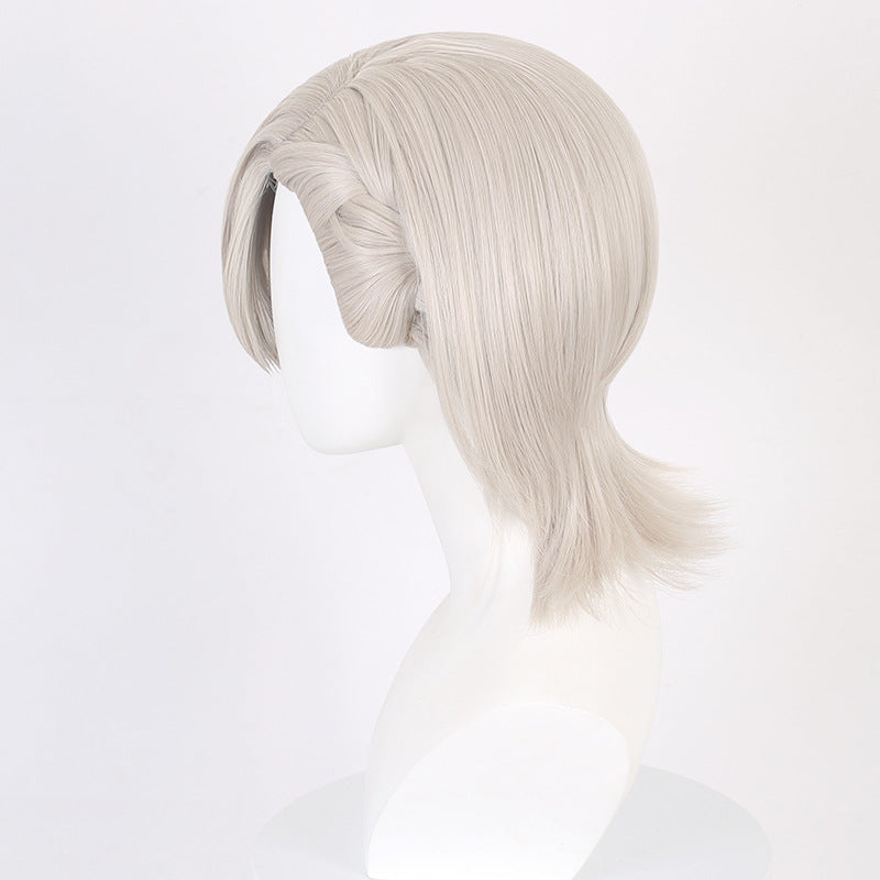 SAKUMETA LYNEY Gold and Red Short Cosplay Wig