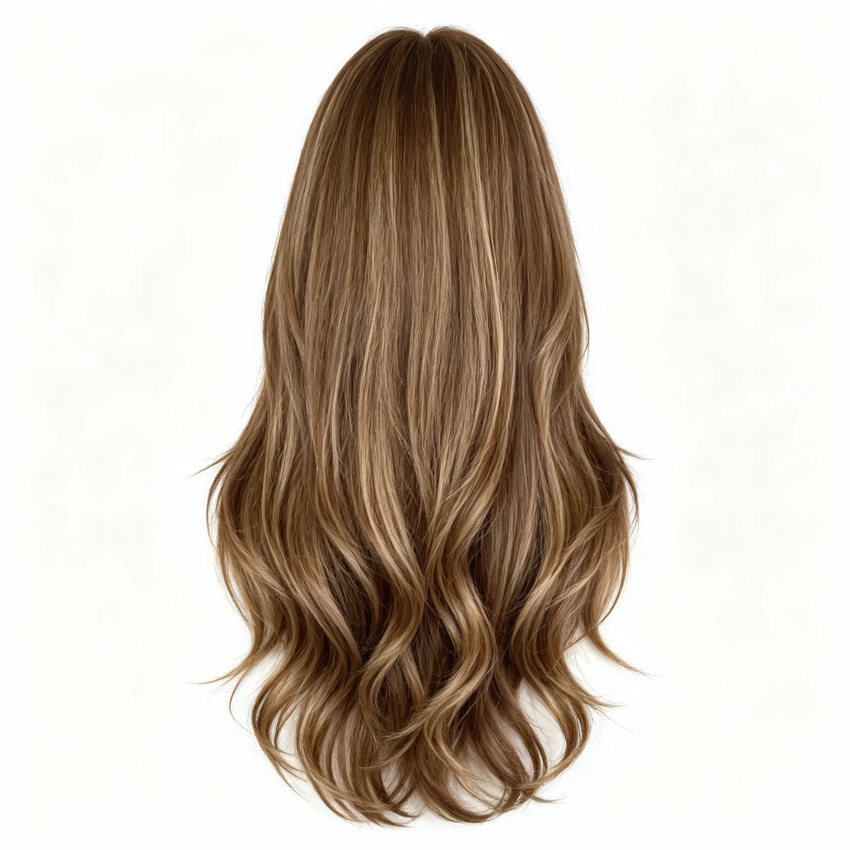 SAKUMETA Long Straight Hair with Curtain Bangs Daily Wig